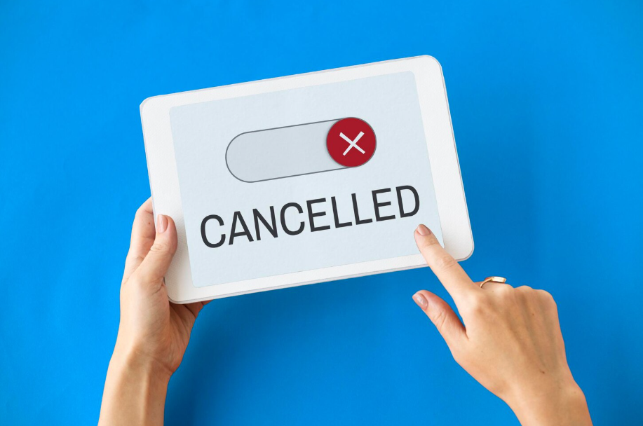 Cancelled notification displayed on a device symbolizing the end of zombie subscriptions.